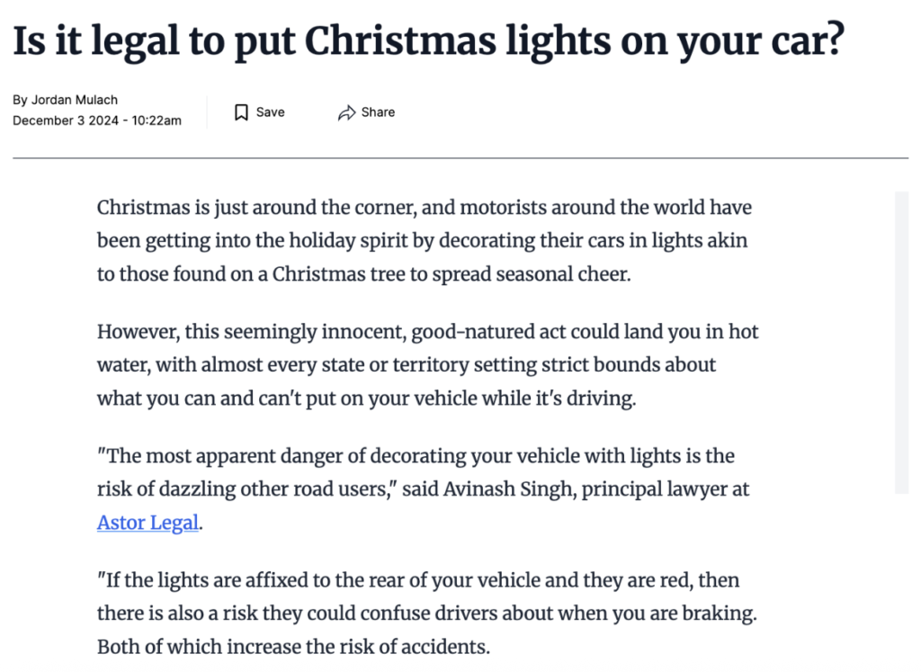 Screenshot from article
